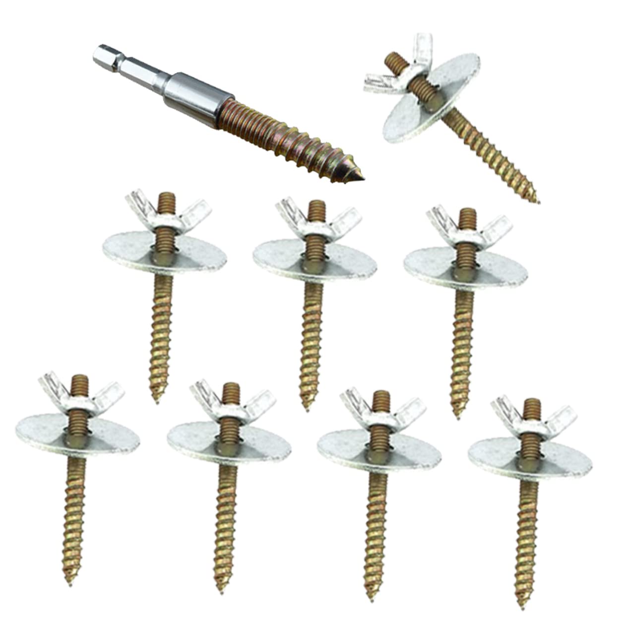 SUPVOX 1Set Bird Cage Perch Fixing Accessories Screw Kit for Bird Stand with Gaskets Versatile Bird Cage Hardware for Secure Perching