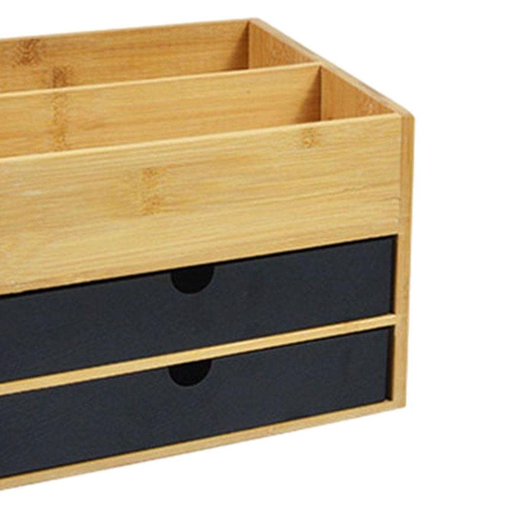 LOOM TREE® Makeup Holder Cosmetic Organizer Drawer Storage Jewellery Box Black Double Layer | Household Supplies & Cleaning | Home Organization | Storage Bins & Baskets 2