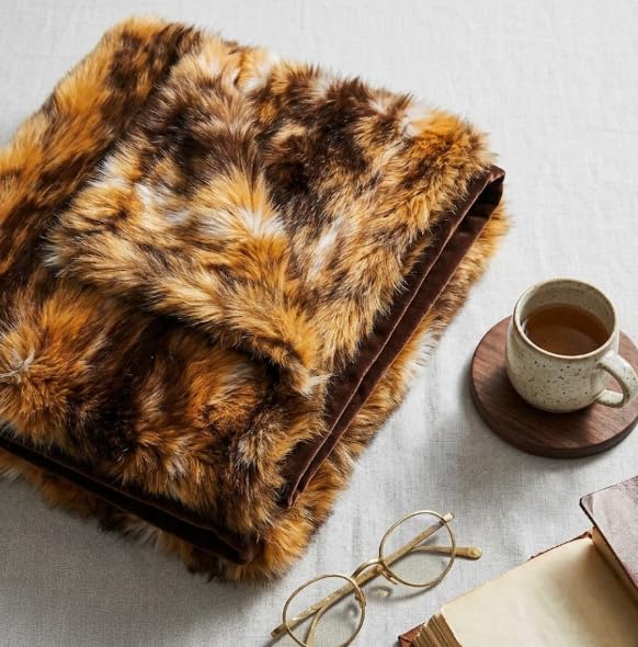 Image of Prokart Soft Faux Fur Fabric Cloth - 60 Inch Wide Pana | Fur Fabric Decorative Cloth for Crafting Soft Toys, Fancy Dress, Baby Photoshoot, Wedding Mandap & Party Decor (Multi Tiger Print, 5 Mtr)