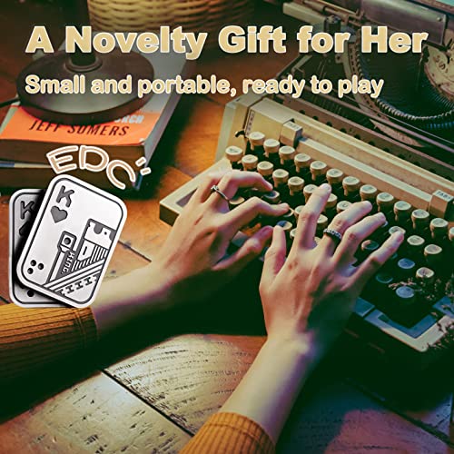 New Decompression Metal Poker Fidget_Slider，Manually Rotate Adult Office Decompression Toys To Relieve Pressure, Tabletop Toys For Adults, （Kk） #TOP4