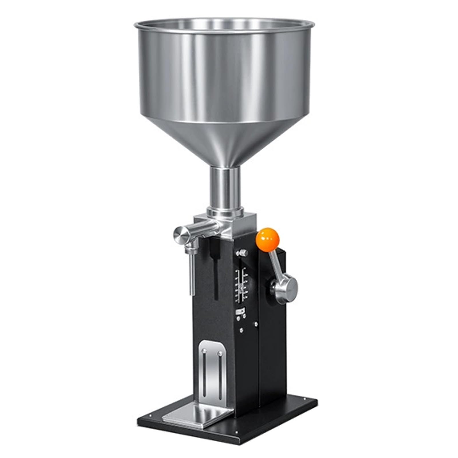 Liquid Filling Machine, Manual Bottle Filling Machine, Liquid Filler with Removable Stand, Bottle Filler Machine Can Be Quantitatively Adjusted, for Pastes(Black-5-50Ml)