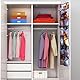 CORTNEY Organizer über der Tür für Schuhe, 12 Große Taschen Schuhaufbewahrung Hängend, Multifunktionale Hängeorganizer mit 2 Haken für Schlafzimmer, Wohnzimmer, Badezimmer