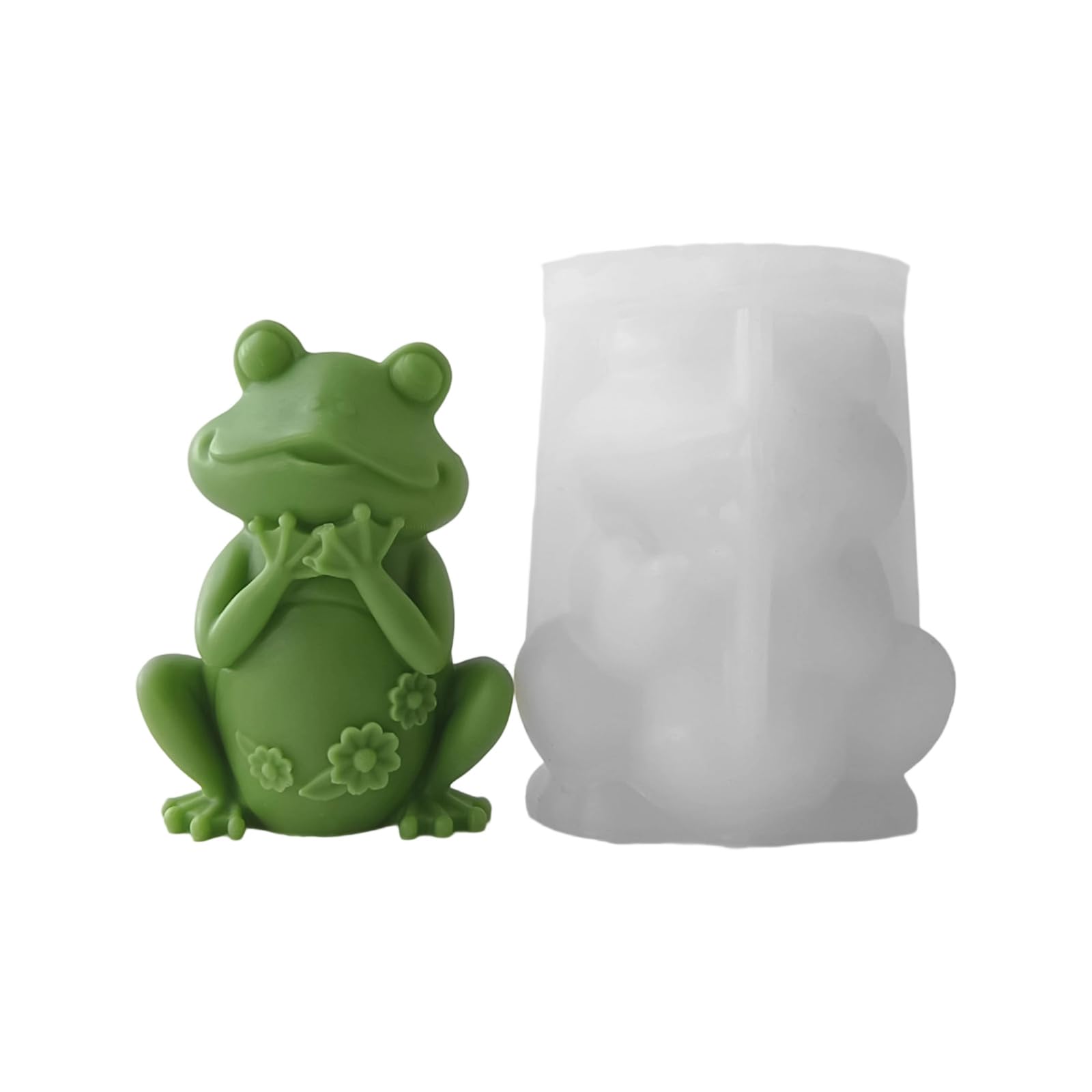 Tsophreniq Frogs Silicone Molds Cartoon Animal Casting Epoxy Resin Plaster Home Decor Frogs Cartoon Animal Silicone Molds