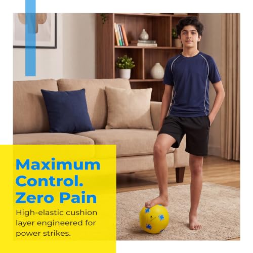 Image of Lifelong Football Lightweight PVC Ball for Kids & Adults, Ideal for Beach, Pool, Indoor & Outdoor Play, Soft Training Football for All Age - Size 5 (Age 13+ Years, Yellow)