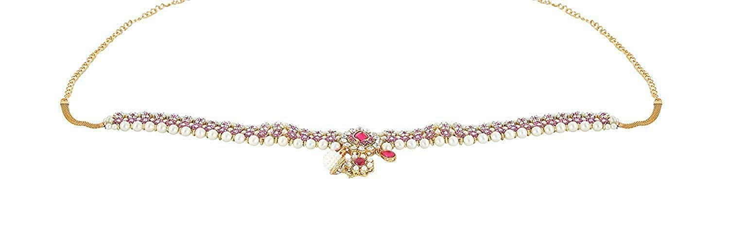 Handicraft Kottage Gold Plated Ruby Beautiful Belly Chain (Kamarband) for Women & Girls (HK-KB-03) (B01IP9ROSS) Amazon Price History, Amazon Price Tracker