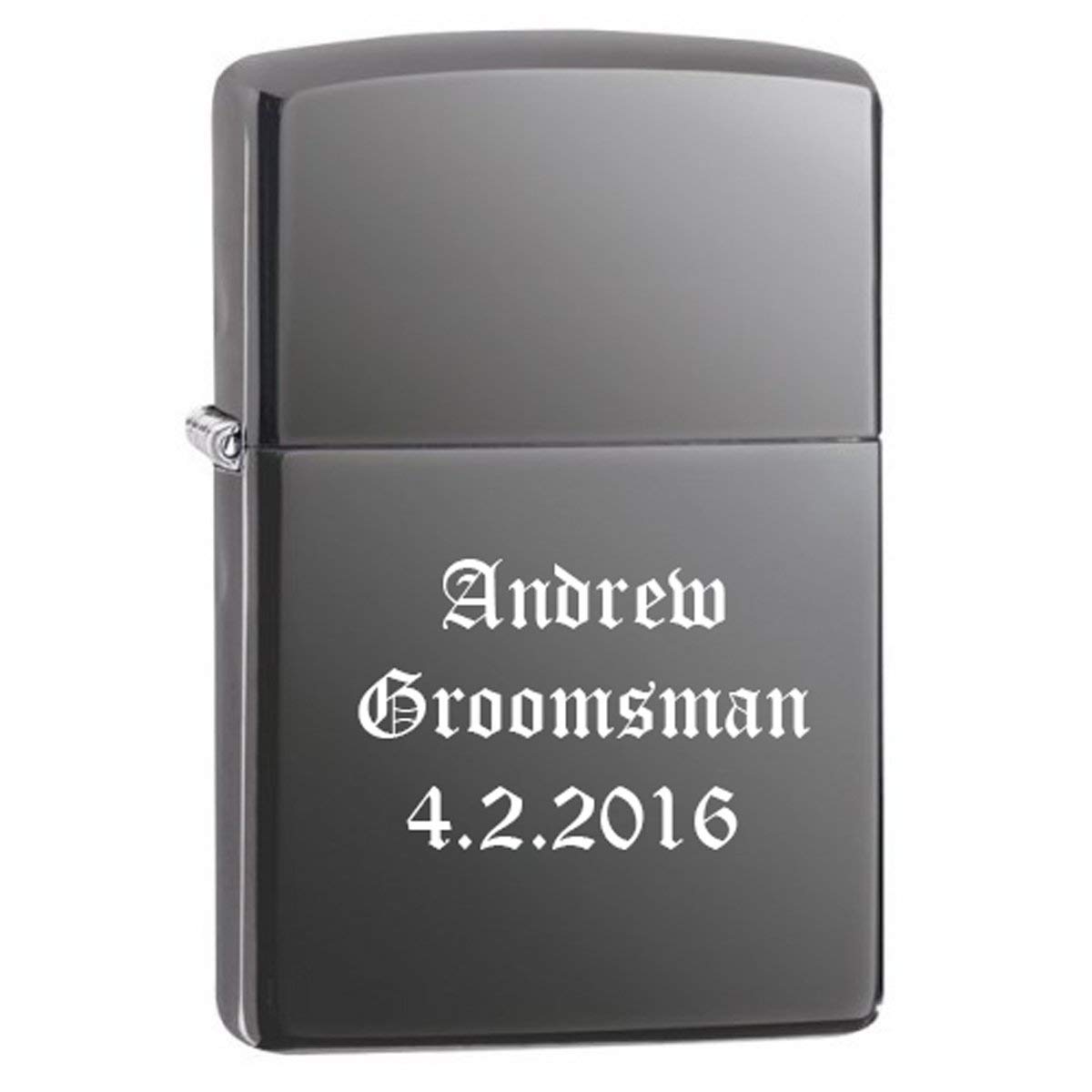 Personalized Zippo Black Ice Lighter - Free Engraving