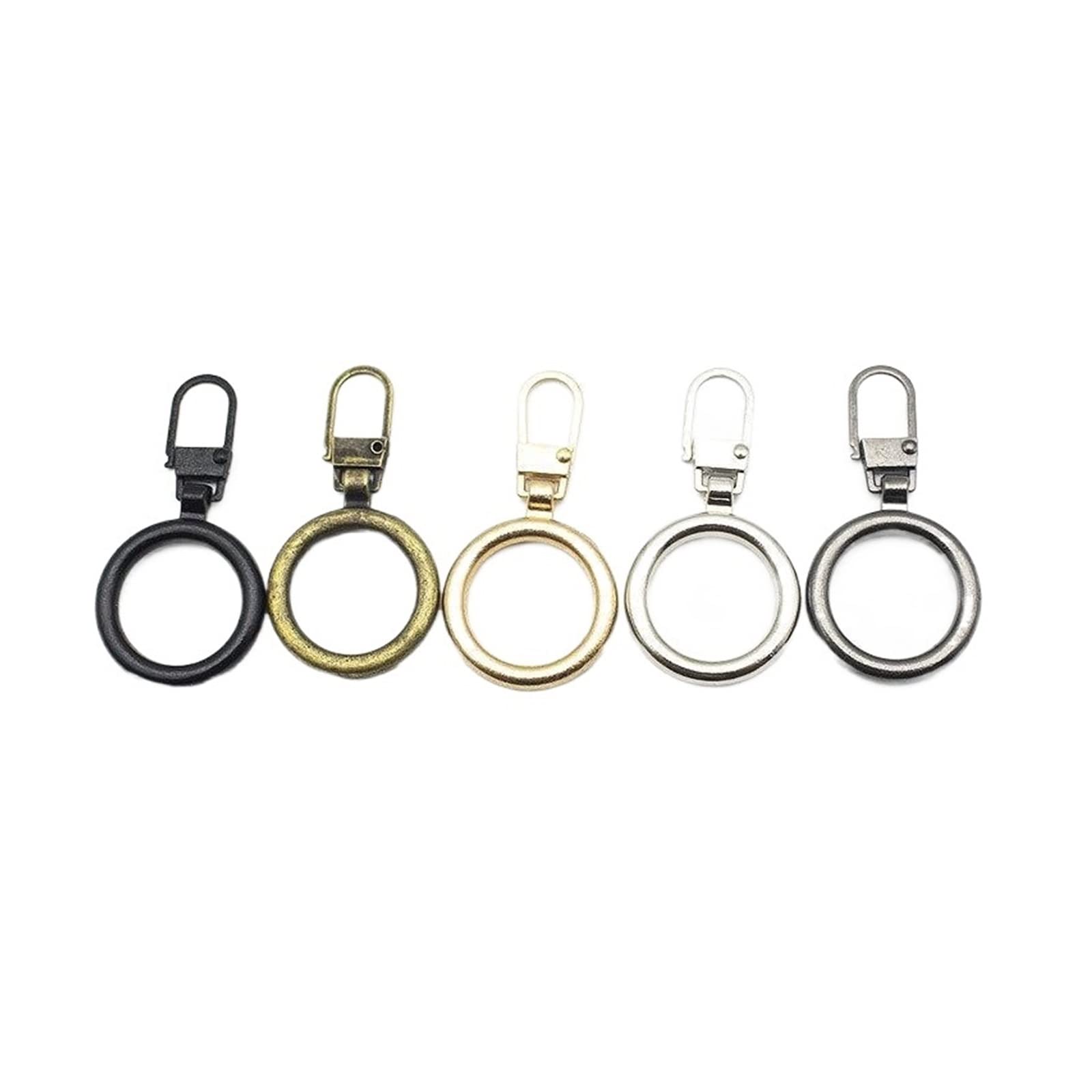 Pulls for Nylon Cewki zamki błyskawiczne metalowe 5 szt. Odpinany metalowy ściągacz do zamków błyskawicznych uniwersalny zestaw do natychmiastowej naprawy suwaków zamków błyskawicznych zestaw do napra