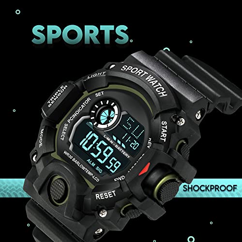 Image of ASGARD Multi Functional Sports Digital Multicolor Dial Men's Watch