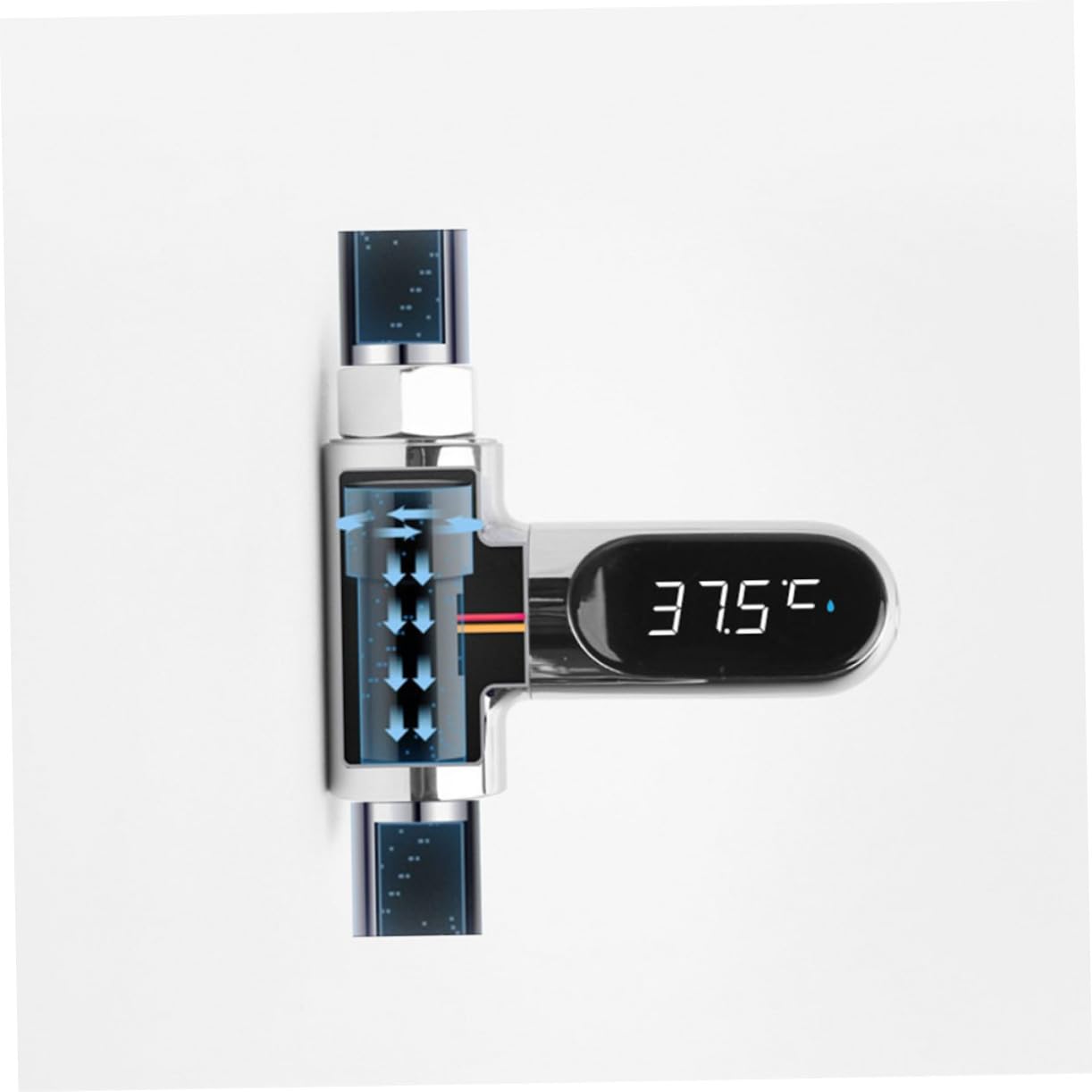 Termómetro De Ducha Para Ñiño Pantalla Led, Sensor De Temperatura 5-85℃, Resistente Al Agua, Sin Pilas, Material Seguro y Práctico Para Baño Familiar