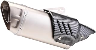 Motorcycle 51mm Exhaust Muffler with DB Killer for AKRPOIC R1 R3 ZX6R F800 F750 Z900 MT09 R7 MT03 ZX4R R6(C Akrapo Laser)