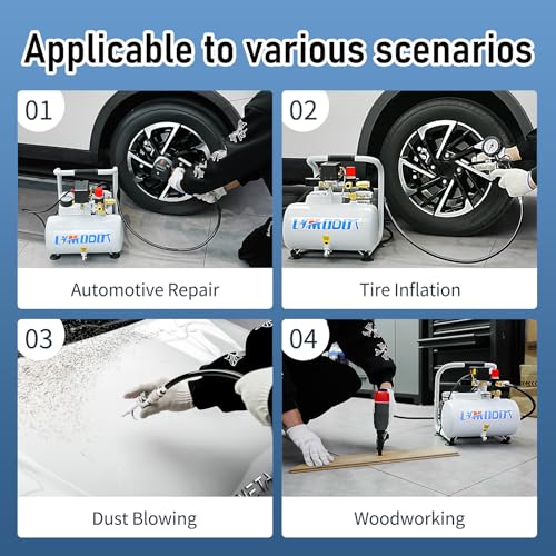 Limodot Quiet Oil-Free Air Compressor
