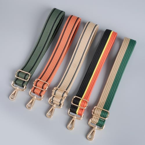 Image of chushui Woven Stripe Purse Straps,Replacement Crossbody Wide Shoulder Adjustable Strap for Bag Handbags