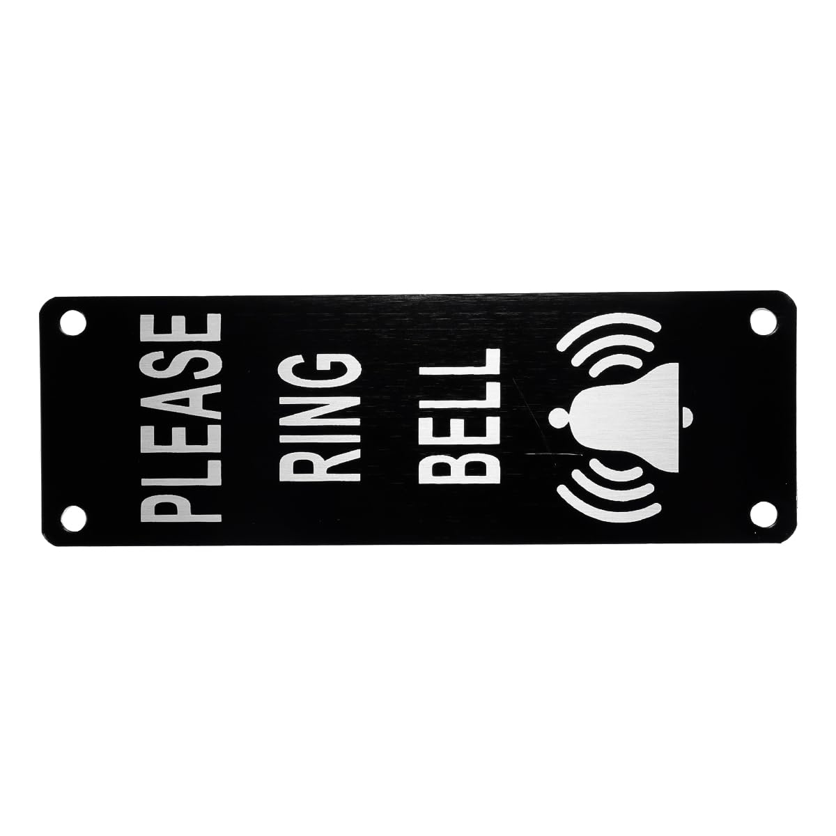 Durlo Please Ring The Bell Sign,Ring Doorbell Sticker,Rings Doorbell Sign,Door Signs Personalized,Metal Aluminium 5×15cm