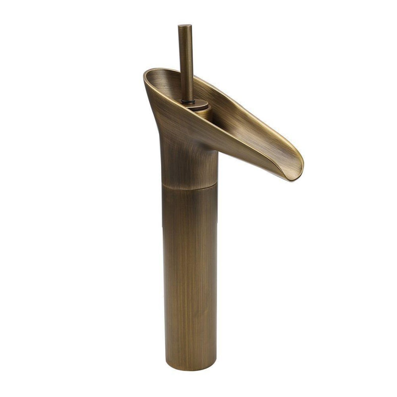 Rubinetto Antico Interamente In Rame Cascata Bicchiere Da Vino Piatto Da Tavolo Rubinetto Per Lavabo Rubinetto Caldo E Freddo Retro Lavaggio A Mano Lavaggio A Mano Bronzo Alto
