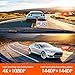 VANTRUE N4 3 Channel Dash Cam, 4K+1080P Dual Channel, 1440P+1440P+1080P Front Inside Rear Three Way Triple Car Dash Camera, IR Night Vision, Capacitor, 24 Hours Parking Mode, Support 256GB Max