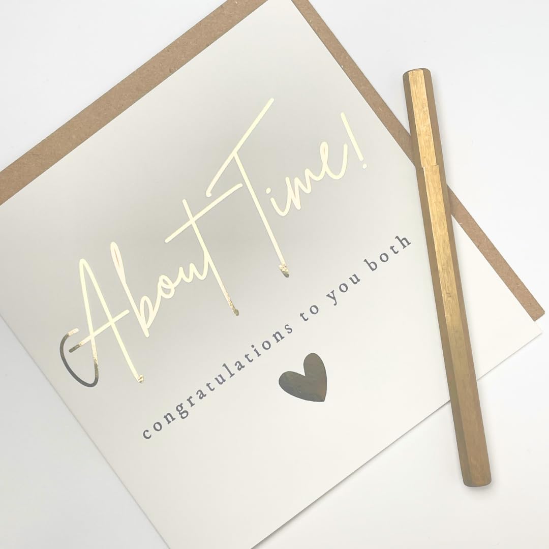 Old English Co. Fun Engagement Greeting Card For Couple - Funny Wedding