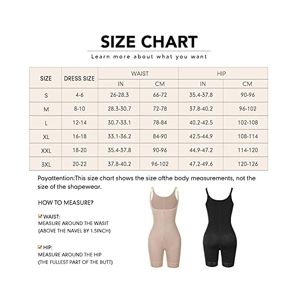 FeelinGirl-Shapewear-for-Women-Tummy-Control-Fajas-Colombianas-Body-Shaper-for-Women-Zipper-Open-Bust-Bodysuit-Waist-Trainer FeelinGirl Shapewear for Women Tummy Control Fajas Butt Lifter Open Bust Bodysuit Zipper Full Body Shaper Black L