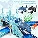 Track Race Car Toys for Kids, Create A Ocean World Race Road, Flexible Tracks Playset & 2PCS Cool Shark Cars, Toddler Toys Birthday Gifts for Age 3 4 5 6 Year Old Boys Girls