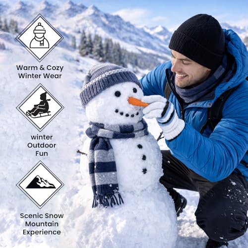 Image of Yacht & Smith 12 Pairs of Winter Gloves Mens Womens and Kids - Thermal Knit Stretchy Fuzzy Bulk Glove Colors