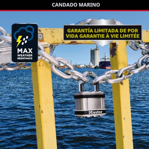 Candado resistente Master Lock M5EURDSTS para puertas y barcos 5
