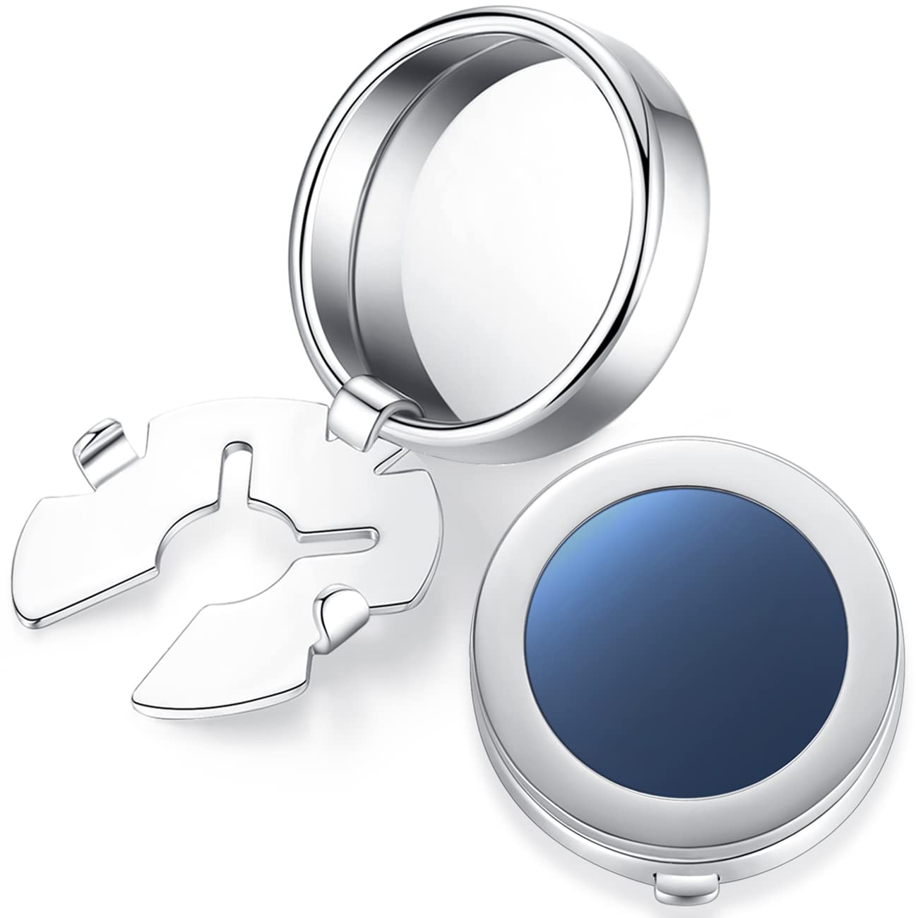 HONEY BEAR Cuff Button Covers Round White Sea Shell Black Onyx Agate Stone Cufflinks Stainless Steel for Mens Ordinary Shirt Wedding Business Gift