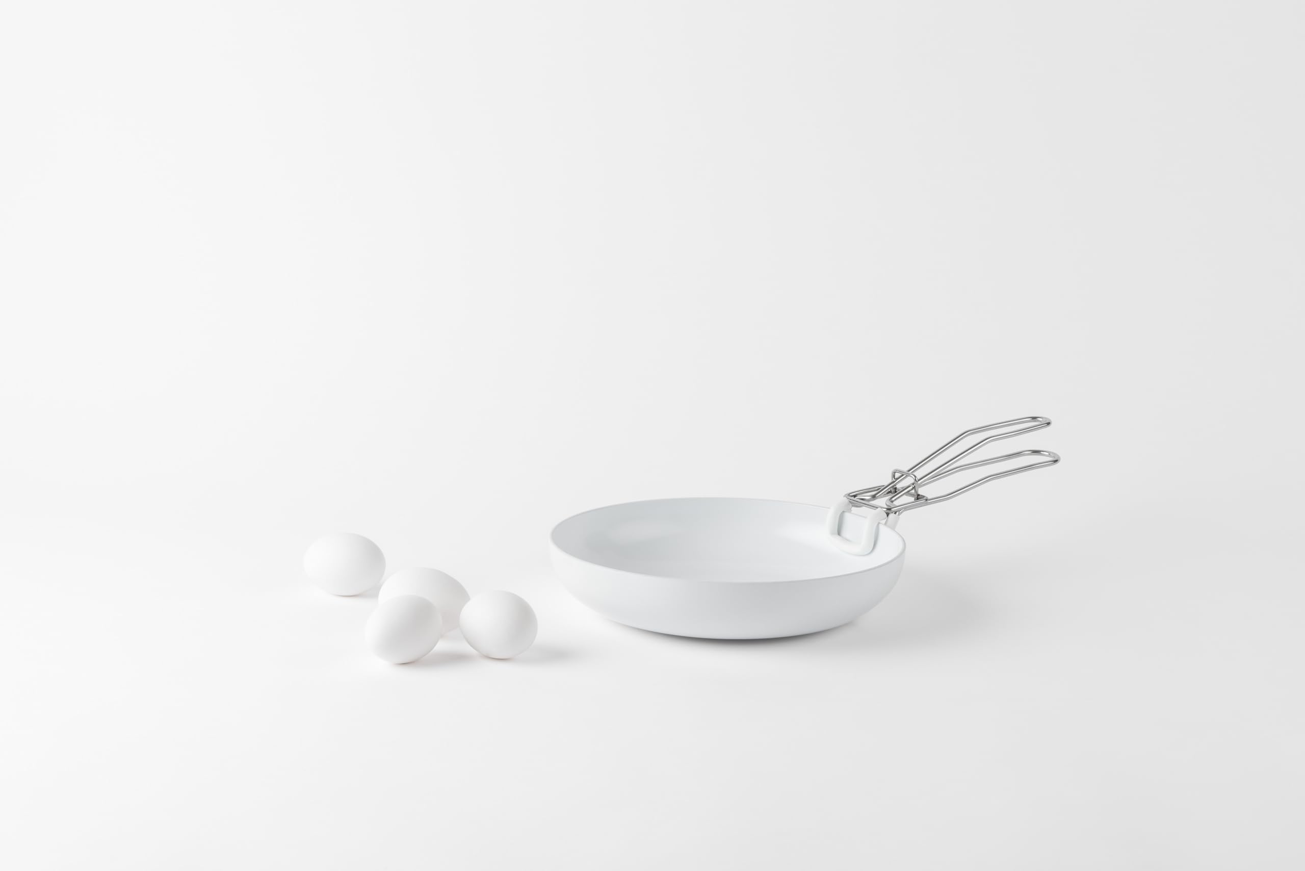 KnIndustrie ABCT Padella Bianca, ø 24 cm, Alluminio Antiaderente, Compatibile Induzione e Forno, Manico Non Incluso