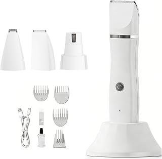 Professional Dog Grooming Tool Cordless Electric Shaver with Stainless Steel Components Professional Animal Hair Shaver Multifunction Trimmer Set Stainless Steel Safe Grooming