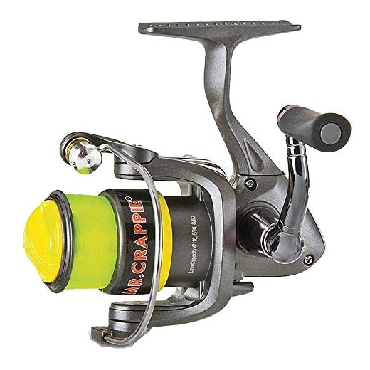 Lews Fishing Mr. Crappie Slab Shaker Spinning Reel 5.2:1 Gear Ratio, 23" Retrieve Rate, 70/6 Line Capacity