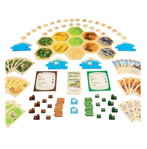 Image of Awestuffs Family Board Games for Adults and Kids - Ages 8 and up, 2 to 8 Players (Katan Extension)