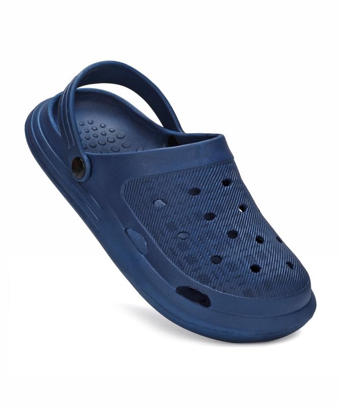 PARAGON K10918G Stylish Clogs for Men | Water Ressistant, Lightweight, Comfortable, Durable Clogs with Adjustable Heel Strap | Easy Wash | Ideal for Outdoor Use