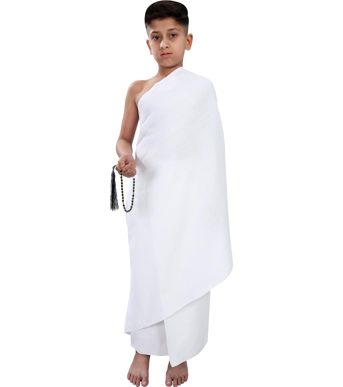 SANAAYAH Ihram Ehram Ahram for Kids, Pilgrimage Ritual Towel for Boys, Size 30, Pack of 1