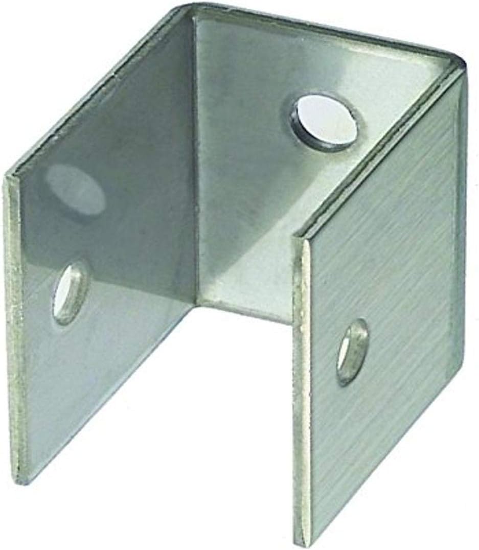 Harris Hardware 11919 U Bracket Stamped Stainless Steel 1" Panel Thickness 1-1/2" Bracket Height 1-1/4" Base Length 1-1/2" Base Width