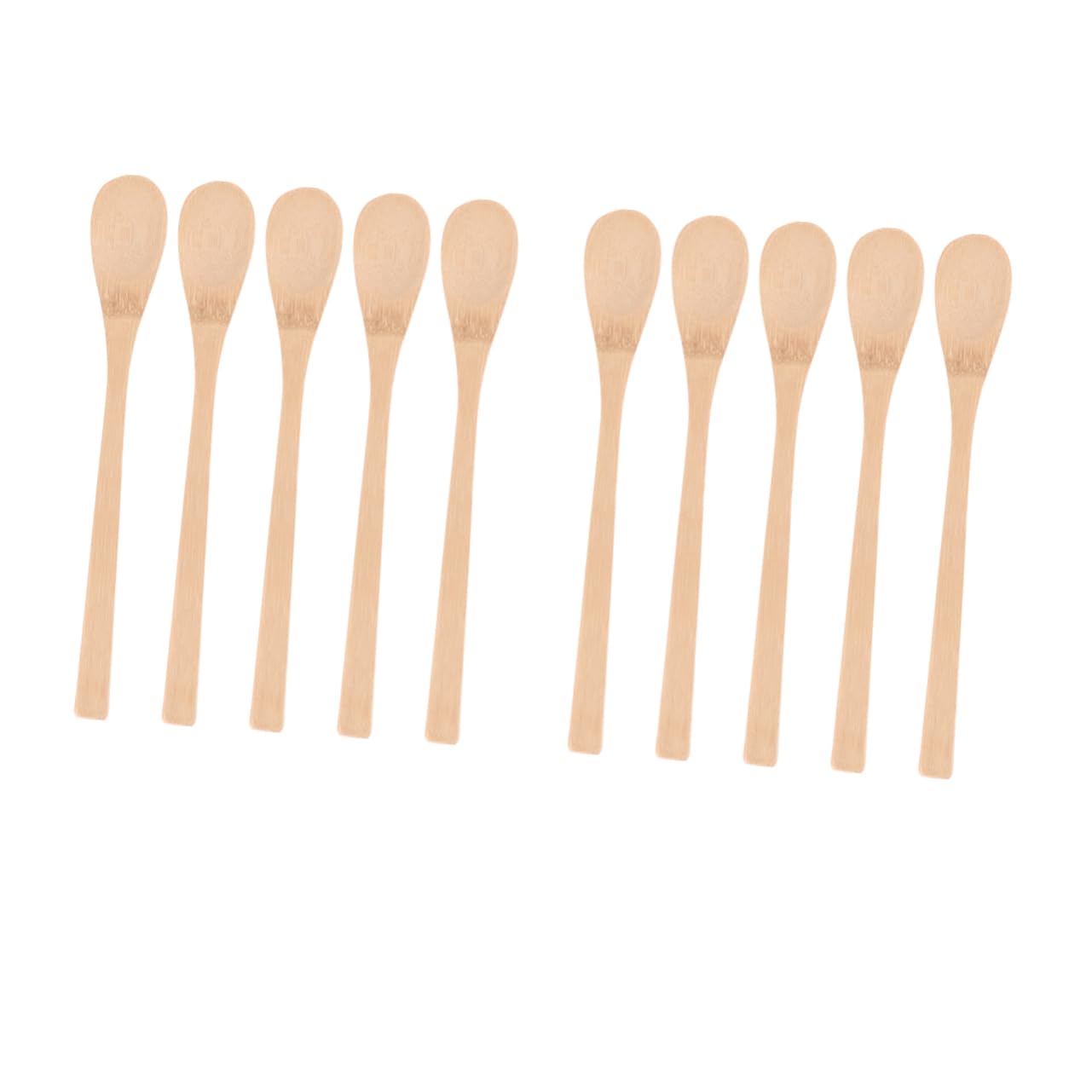 MAGICLULU 10pcs Long Handle Teaspoon Honey Scoop Condiment Spoon for Kitchen and Office Use Easy to Clean Simple Design for Sugar Salt and Tea