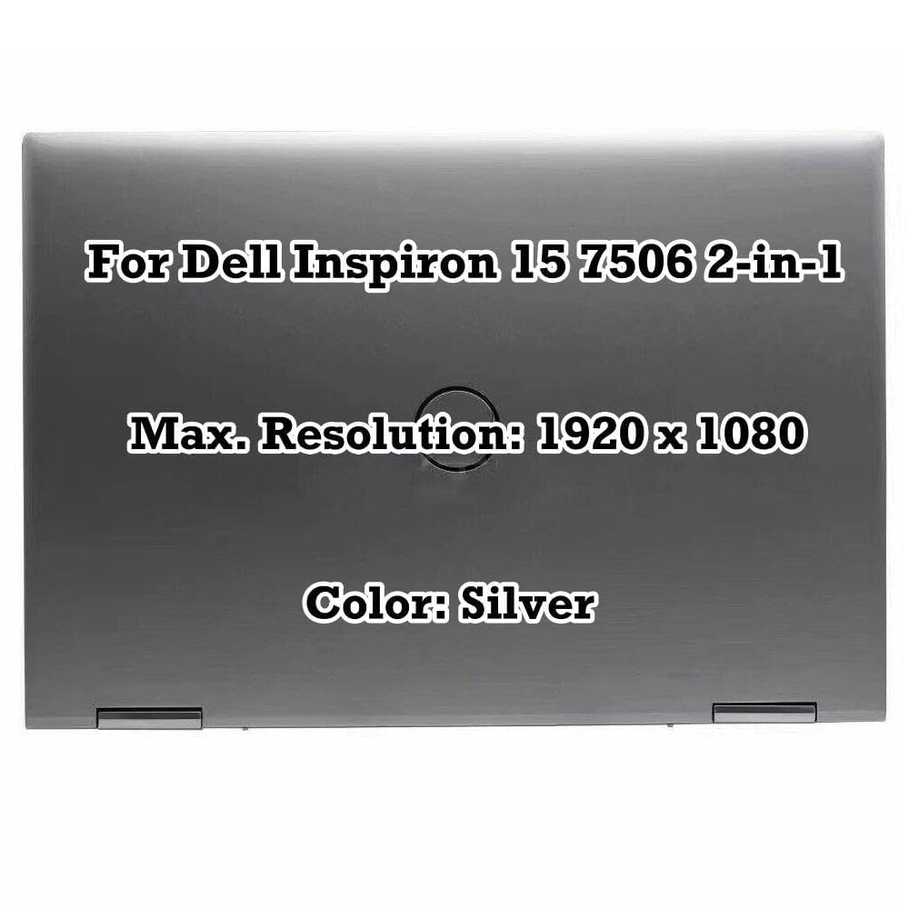 toplcdled15" Replacement for Dell Inspiron 15 7506 2-in-1 FHD 1920×1080 Panel LCD Touch Screen Assembly Display Complete Digitizer