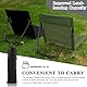 Hengrongshen Bodenstuhl Outdoor Schwarz, Strandmatte mit Rückenlehne, Strandstuhl Klappbar Leicht, Rückenlehne Strand für Camping Im Freien, Strand, Reisen, Zuhause