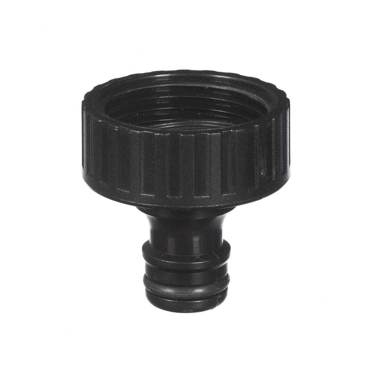Hydrosure Black Threaded Tap Connector - 1"