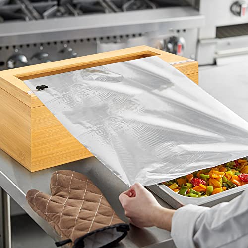 Libreshine 18 Inch Commercial Plastic Wrap Dispenser with Cutter & Roller - Heavy Duty 3000ft Film & 1000ft Foil Holder - Fits Butcher, Freezer, Kraft Paper for Restaurant Kitchen Food Service - Thumbnail 2