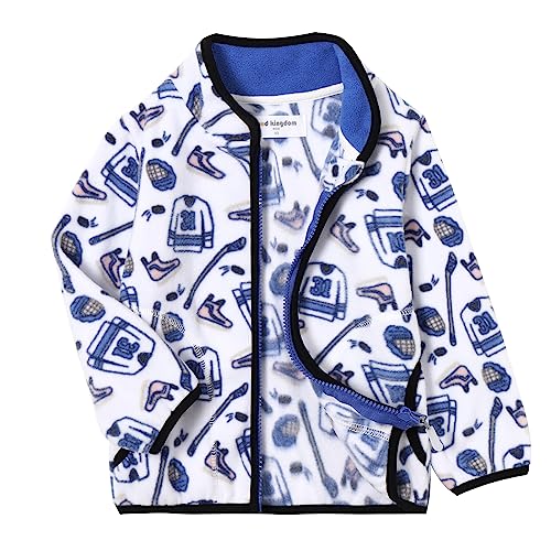Image of Mud Kingdom Unisex Kids Fleece Jacket Printing Zip Up