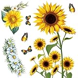 Photo Gallery bulevisiter set di 2 adesivi da parete a forma di girasole, adesivi da parete floreali, in pvc, rimovibili, decorazione per la casa, soggiorno, camera da letto, cucina, cameretta dei bambini Photo Gallery bulevisiter set di 2 adesivi da parete a forma di girasole, adesivi da parete floreali, in pvc, rimovibili, decorazione per la casa, soggiorno, camera da letto, cucina, cameretta dei bambini
