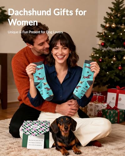 Image of Moyel Funny Socks for Women Fun Funky Socks Funny Gifts for Women Teen Girls Pickleball Dachshund Turtle