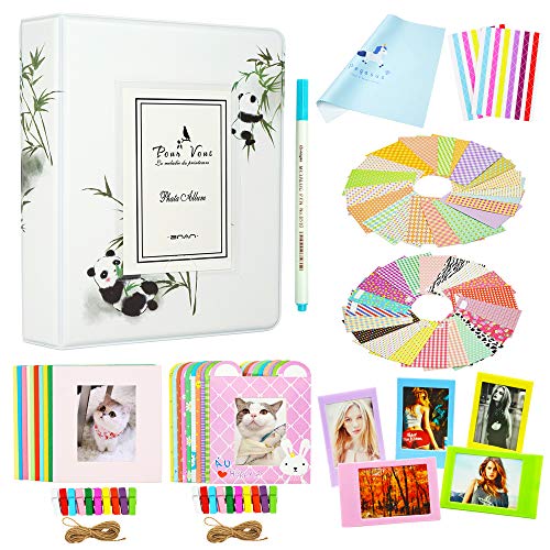 Yosuny 64 Poches Photo Album Accessoires pour Fujifilm Instax Mini11 Mini9 8+ 7s 25 50 70 90, Polaroid PIC-Snap 300, Sprocket HP, Kodak Mini 3 Pouces Film