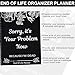 Sorry, It’s Your Problem Now, Because I'm Dead, End of Life Planner Organizer Notebook Death Binder Organizer Kit Document Organizer End of Life Planning Workbook Paperback for Possessions Affairs (B)