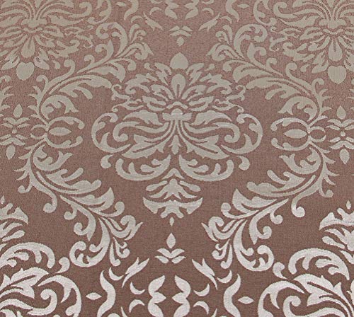 Image of Self Design Double Jacquard with Chambray Cotton Bedsheets /Designer Bedcovers for King Size Bed with 2 Pillow Cover.(Double, Brown)