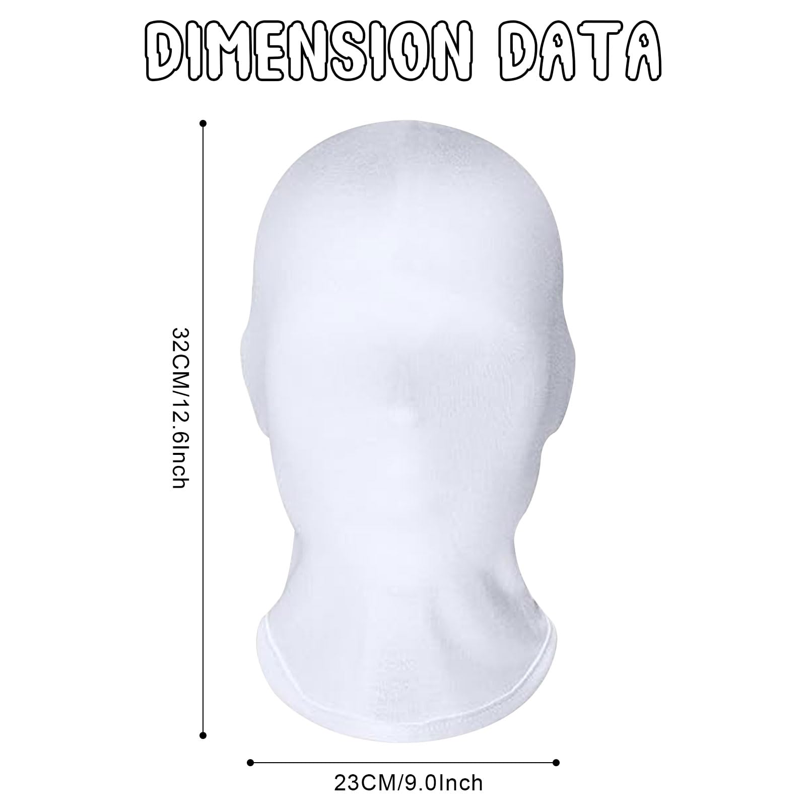 Fjquamitix 2 Pack Halloween Black Mask, Soft Polyester DIY Doodle Mask - Image 2