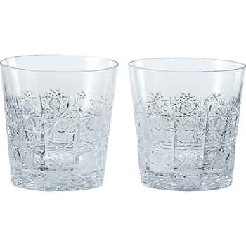 ボヘミアングラス　ペア ボヘミアグラス 500PKカット ペアワイングラスM（150cc