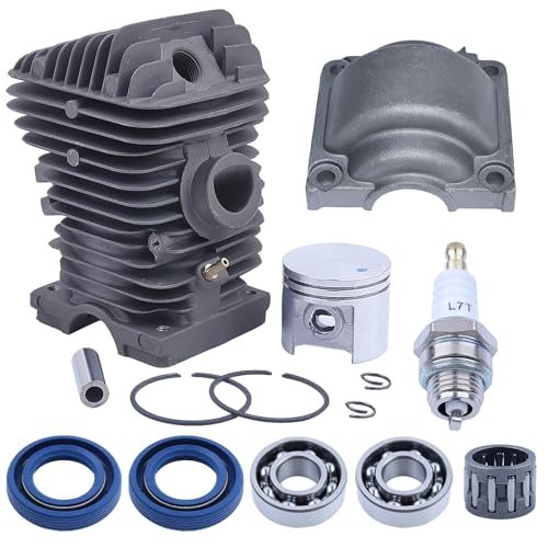 40 mm Cilindro Pistón Kit para Stihl MS210 021 MS 210 con Cojinete de manivela Cojinete de agujas Repuestos de bujías para 1123020 1216 11230201216