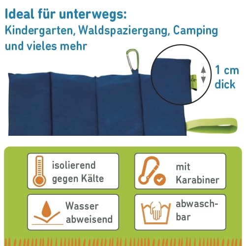 Moses. Kinder-Sitzmatte Expedition Natur, Sitzkissen, faltbar, leicht, wasserabweisend, ideal für Camping und Outdoor-Aktivitäten – Ansicht 2