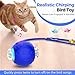 LanQmore Interactive Moving Cat Toy for Indoor Cats – DIY Stimulating Automatic Kitty Toy for Bored Adult Cats – Engaging Enrichment Device with Mouse Tail & Multiple Play Modes (Blue)