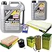 Produktbild QR-PARTS 69359550 Filter Set Inspektionspaket 6 Liter Motoröl Top Tec 4100 5W-40 MANN-FILTER Innenraumfilter Kraftstofffilter Luftfilter Ölfilter