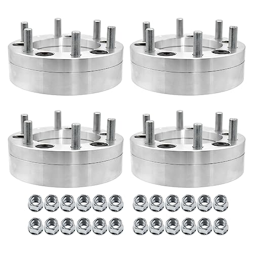 Hex Autoparts Convert 5x5.5 to 6x5.5 (5x139.7mm to 6x139.7mm) Wheel Adapters Spacers 2 with 108mm CB 1/2-20 Studs 4pcs